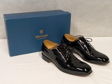 British Army John Land Black Leather Oxford Officers Dress Parade Shoes - UK 8