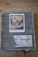 Vintage Marquetry Art Kit from the 1950's - All veneer's are correct - Started