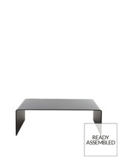 Glass Coffee Table Black Modern and Elegant Living Room Furniture Solution