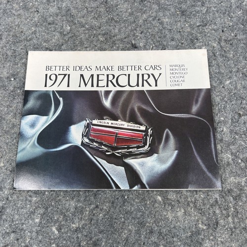 1971 mercury sales brochure - mercury,