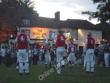 Photo 6x4 Morris Men on Green in front of Pub Mersham East Kent Morris &# c2009