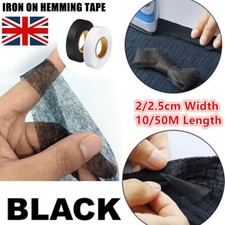 10-50M Wonder Web Iron On Hemming Tape Roll Clothes Sewing Turn Up Hem Fusion UK