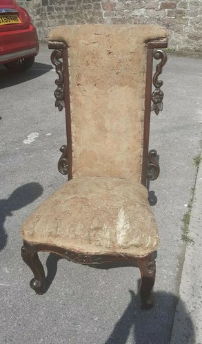 Antique prayer chair - antique,