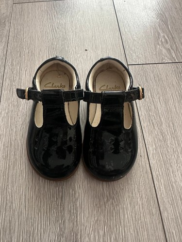 Clarks girls black - black, patent