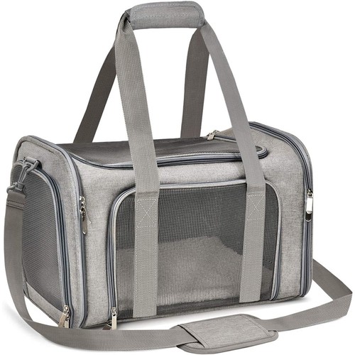 Soft sided pet carrier bag - carrier,