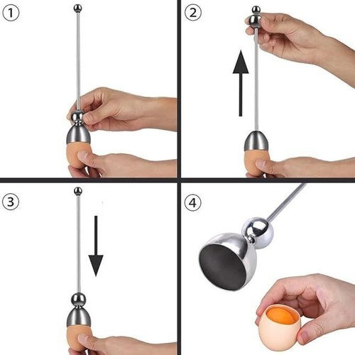 Egg cracker topper eggshell - egg,