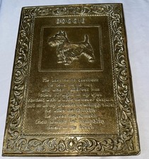 Vintage Scotty Dog Brass