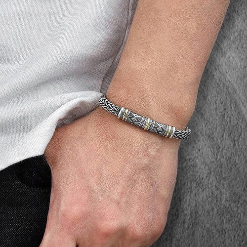 Men braided chain - men's,