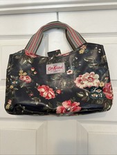 Cath Kidson Small Tote Handbag Floral Oilcloth Grab Bag