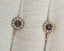 Antique 9ct gold amethyst and