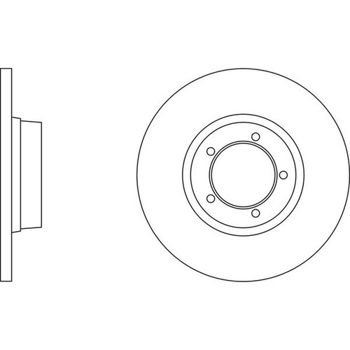 Apec blue brake disc - brake, front