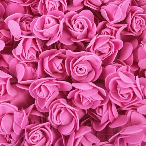 100 foam mini artificial roses - foam,