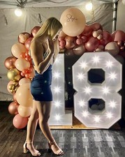 To HIRE - 4ft Light Up numbers / letters for Birthdays, Parties, Christening 