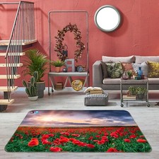 3D Red Poppy Flower N16172