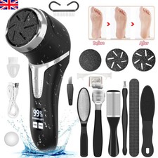 Electric Foot File Waterproof Hard Skin Remover Feet Pedicure Set Rechargeable