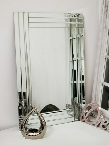 Large wall mirror - mirror, bevelled
