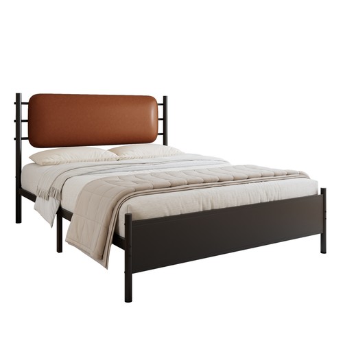 4ft6 double metal bed - metal, frame