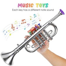 Golden/Silver Saxophone Play Kids Preschool Music Instrument Teaching Toys UK