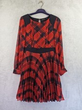 Karen Millen UK 10 Red Black