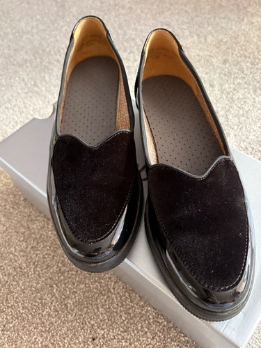 Gabor black patent suede - gabor,