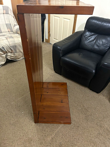 Oak rectangular side table - oak,