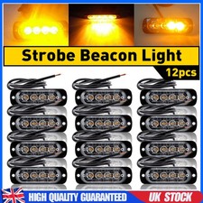 12X Amber Car 4LED Flash