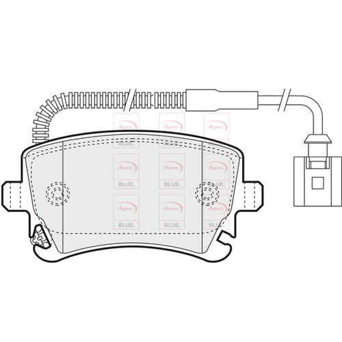 Brake pads set - pads, for