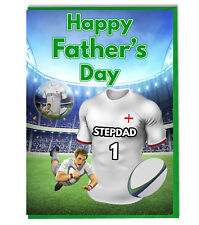 Fathers Day Rugby Badge Card
