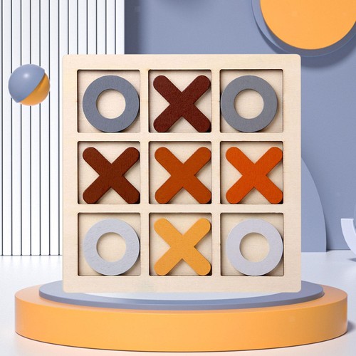 Wooden tic tac - toe, game