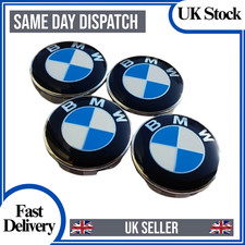 Set of 4 BMW Wheel Centre Caps 68mm For Most 1 3 5 7 Series X5 X6 M3 Z4 E36 E46