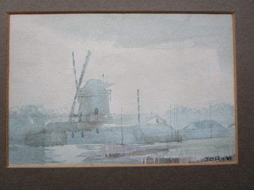 Watercolour landscape norfolk - landscape,