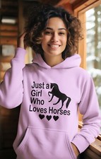Horse Hoodie Just a Girl Who