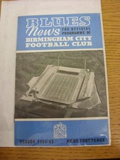 30/03/1962 Birmingham City v