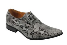 Mens Leather Lined Snake Skin