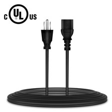 6ft UL AC Power Cord Cable for