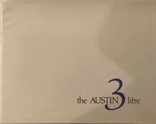 AUSTIN 3 LITRE Car Sales Brochure Sept 1970 No 2805