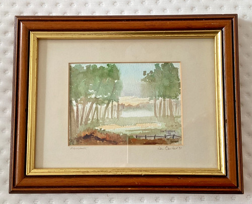 Highlands original watercolour - highlands,