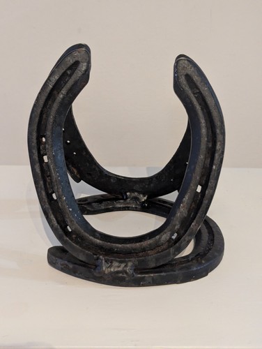 Vintage horseshoe sculpture - vintage,
