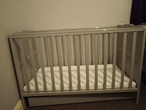 Wooden baby cot bed - wooden,