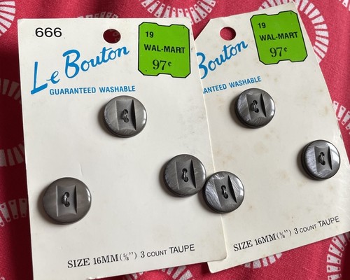 Grey 16mm buttons new old - buttons,