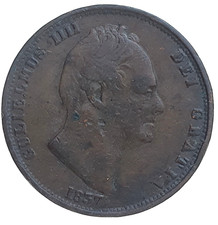 1837 Great Britain Half Penny