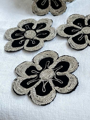 Vintage silver appliqués - silver,