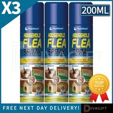 3 x FLEA KILLER SPRAY 200ML