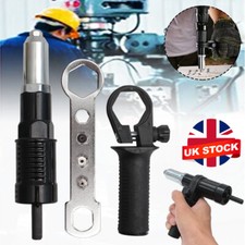 Electric Rivet Nut Gun Cordless Drill Pop Adapter Riveting Riveter Insert Set UK