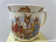Royal Doulton Bunnykins Christening Mug Single Handled Boxed