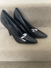 Buckle Women’s Mens Black Patent High Heels Size U.K. 11, E.U. 45. Hardly used