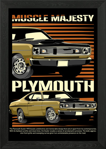 Vintage duster muscle car - vintage,