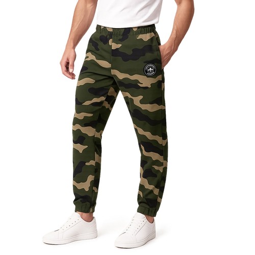 Camouflage print joggers - camouflage,