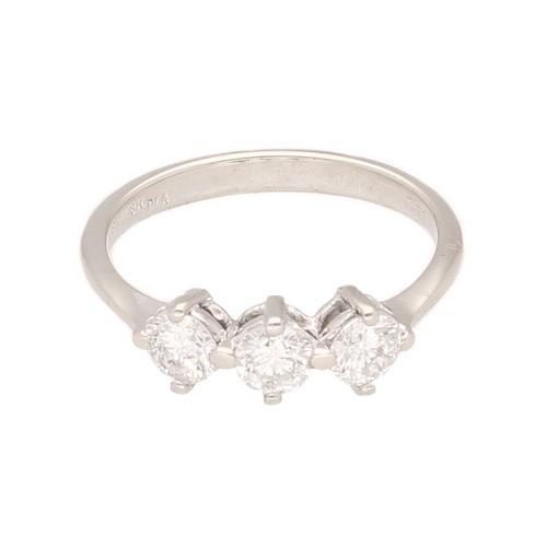18carat white gold 75ct - white, 0.75ct