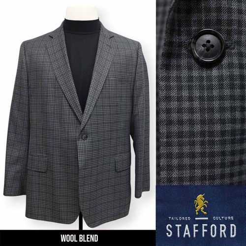 Stafford mens gray - stafford, wool